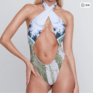 Miaou DEMI ONE PIECE - EMBLEM PRINT Size XS New